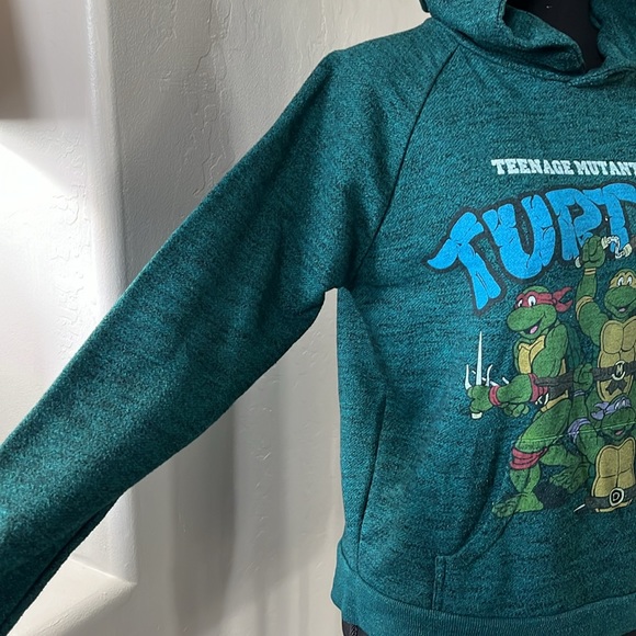 2014 Teenage Mutant Ninja Turtles hooded sweatshirt, dark green, size M - Picture 4 of 6